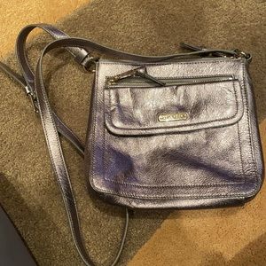 Pewter Cole Haan crossbody bag